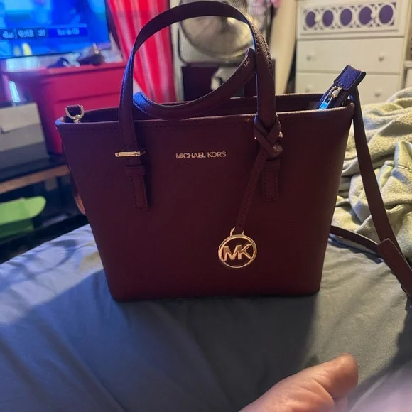 Michael Kors Deep Red Satchel - Picture 6 of 6